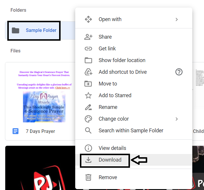 How to download from Google Drive