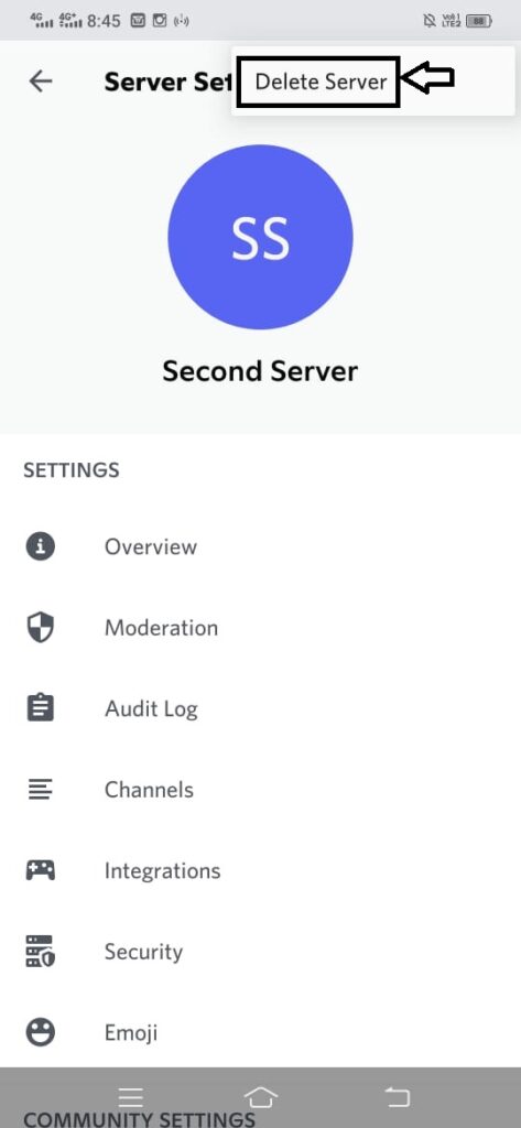 How to delete a Discord Server?
