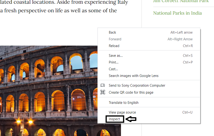 How to copy a picture from a website when the Right-Click is disabled